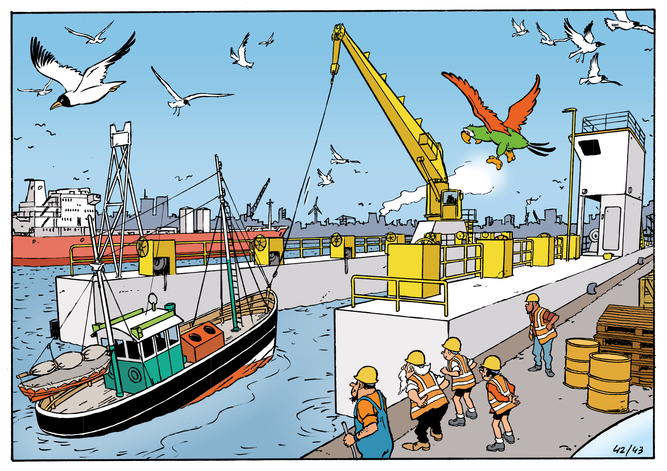 Beeld 'De Scheldehelden' - copyright Standaard Uitgeverij