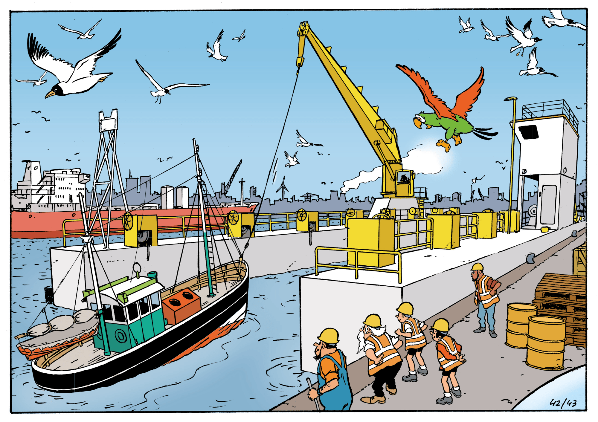 Beeld 'De Scheldehelden' - copyright Standaard Uitgeverij
