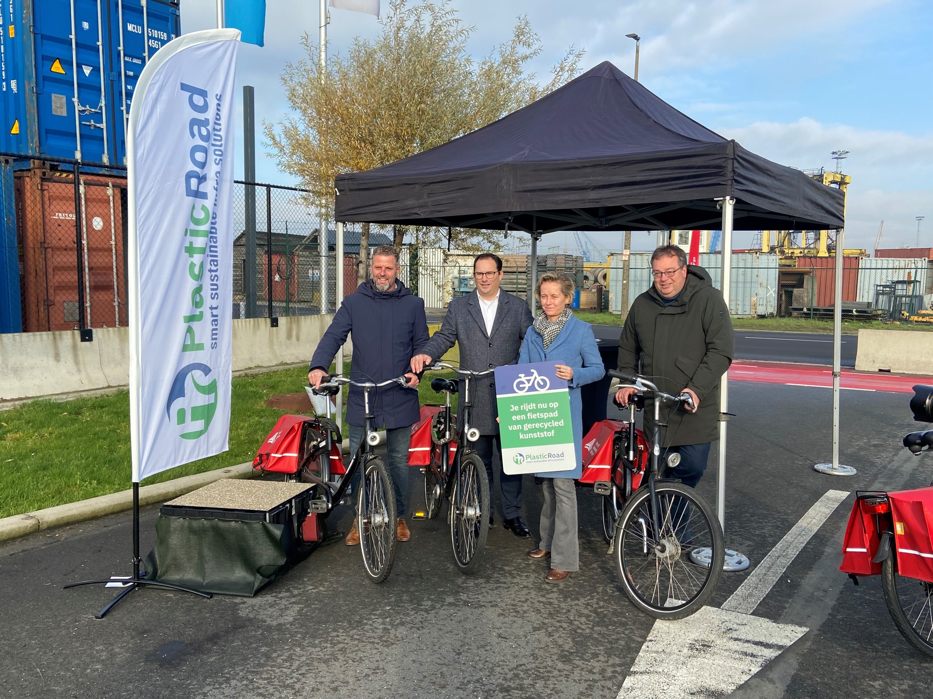 Opening circulair fietspad