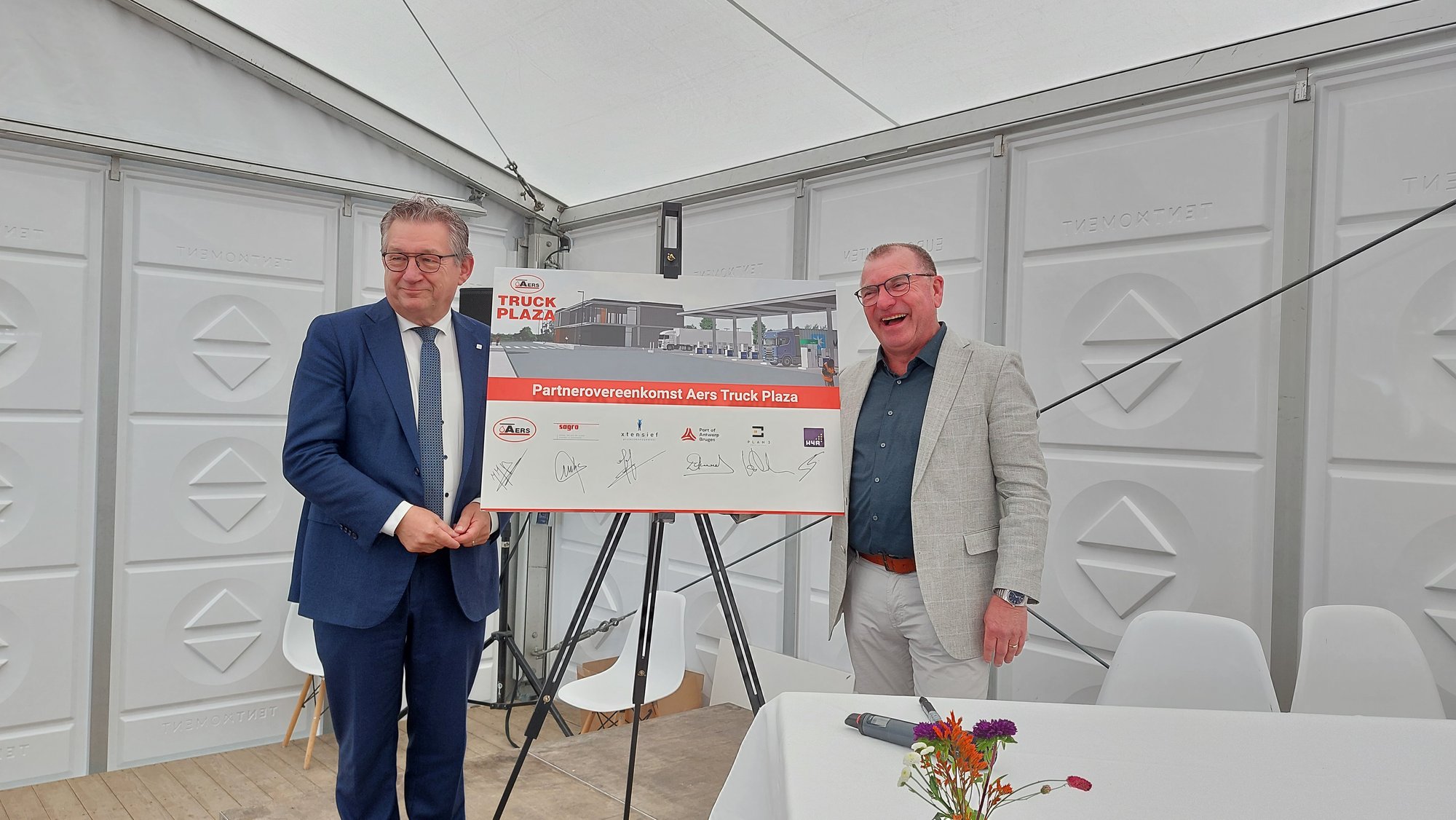 Aers Truck Plaza in Zeebrugge