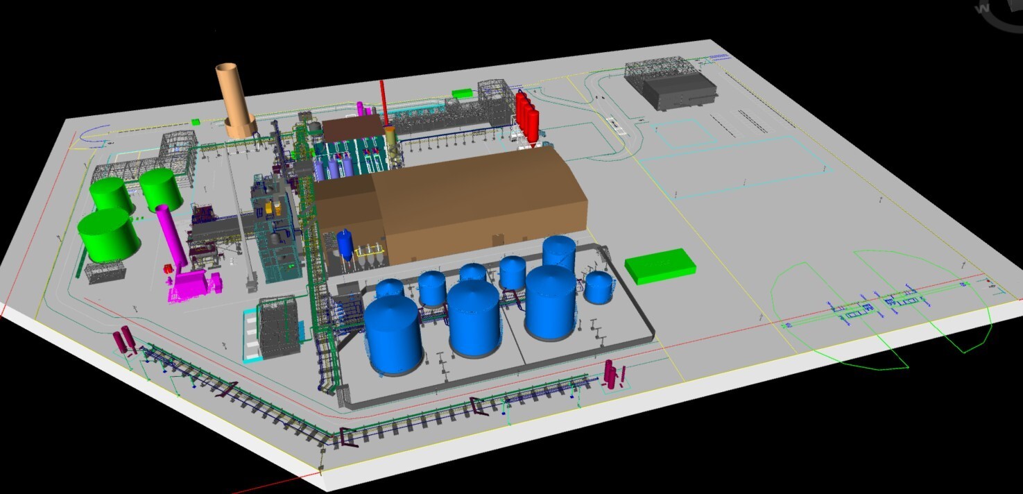 3D-beeld toekomstige plant Antwerpen