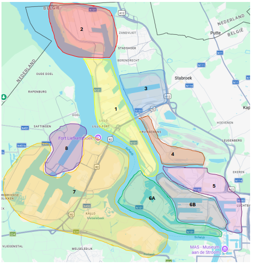 Map shunting stations